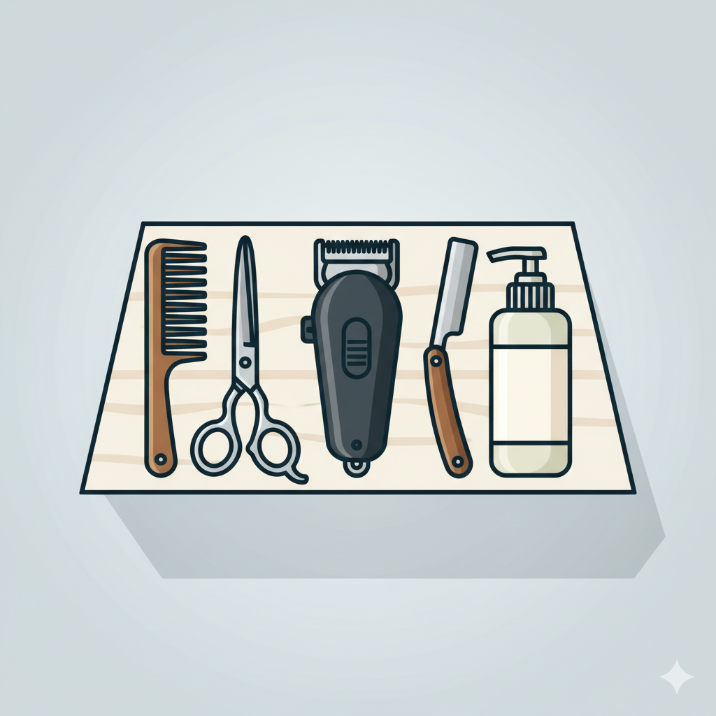Professional Barber Tools